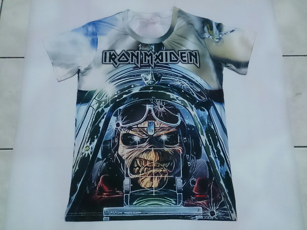 T-shirt Band Iron Maiden Aces High 3D 