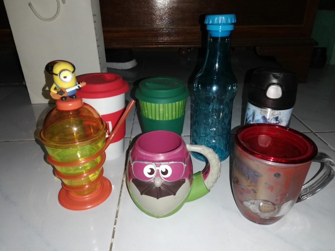 Thermos , Disney and other drinking items (Category: Everything Else Others) located in Makati City. Submitted by closet_stuff (Listing ID 247486976, Image 1). Description: Sold as is, take all for 500 Tumbler, mugs, etc Some used, some new Needs washing due stored long Set includes: ®Thermos 12oz. Disney Planes FUNtainer ®Disney Toy Story Cup Minions Sippy Neoflam water bottle Bamboo straw cup with cover.