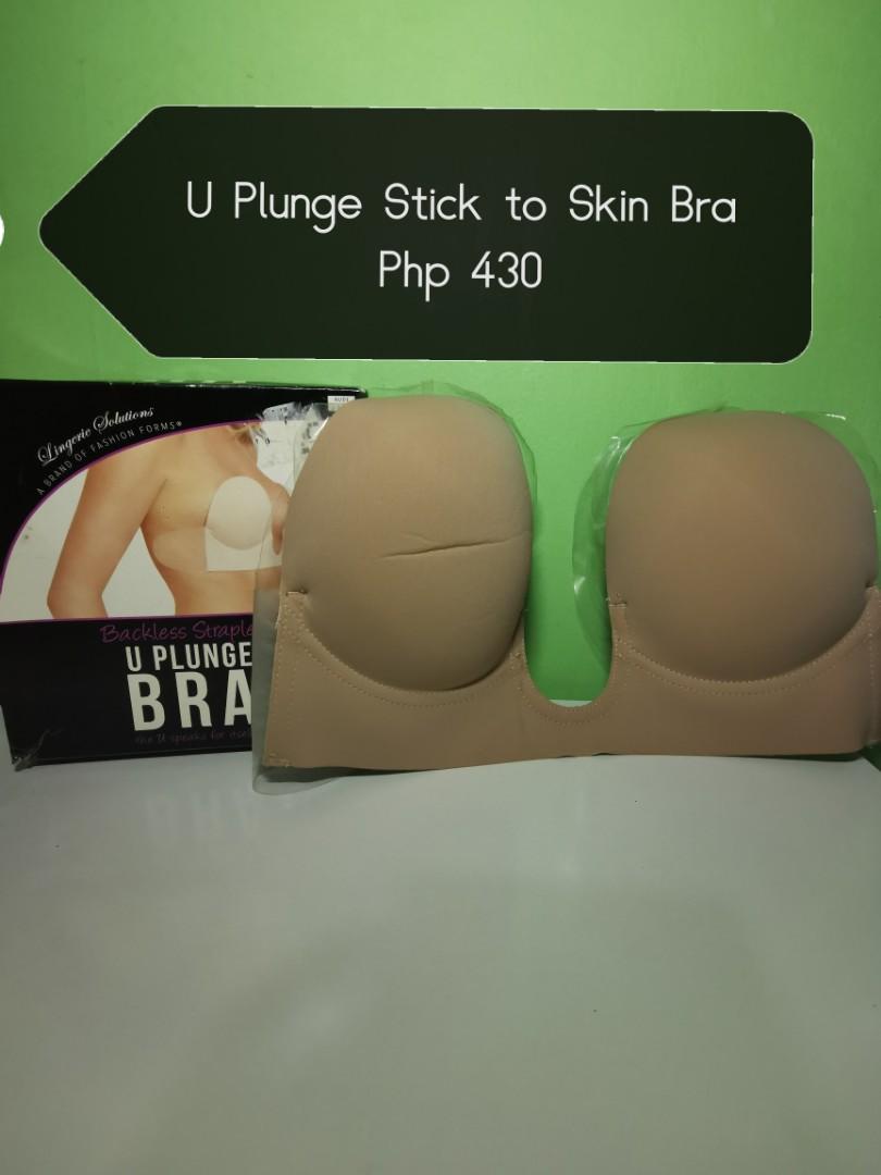 U Plunge Stick To Skin Bra Women S Fashion Clothes Others On