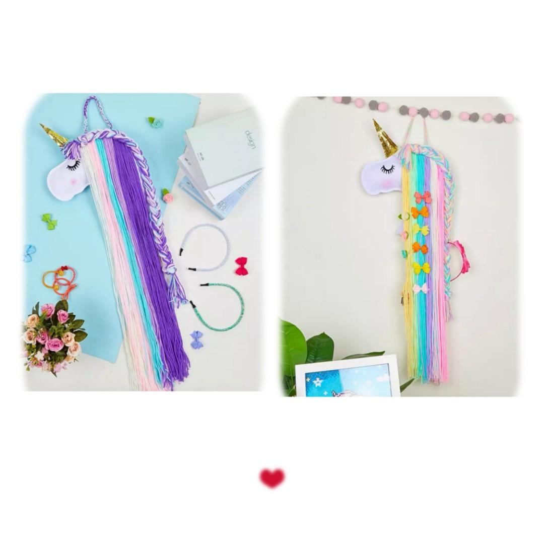 Po Unicorn Hair Clips Organizer Babies Kids Strollers Bags Carriers On Carousell