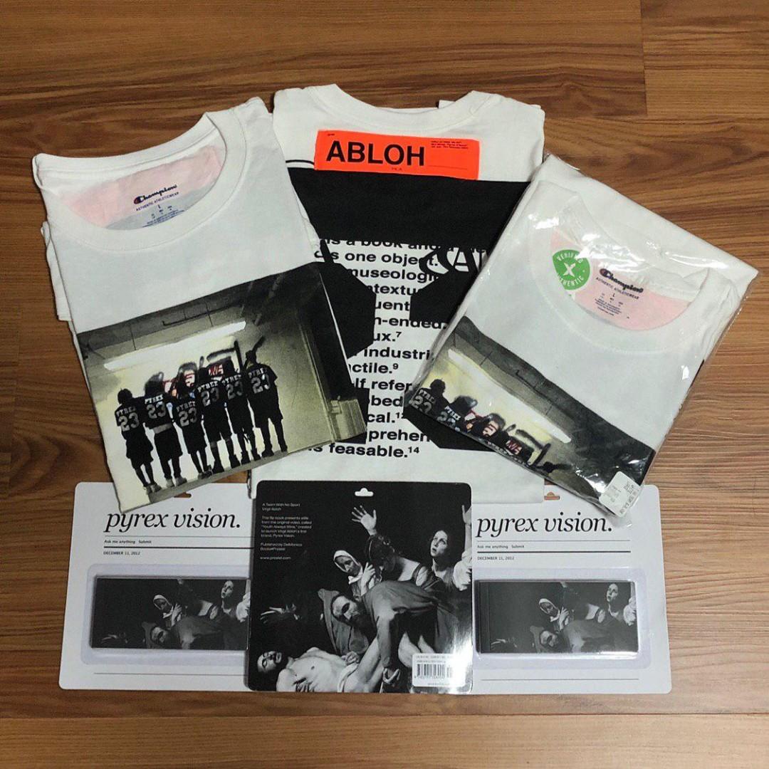 Virgil Abloh X Mca Fos Pyrex Team Tee Flipbook Bundle Men S
