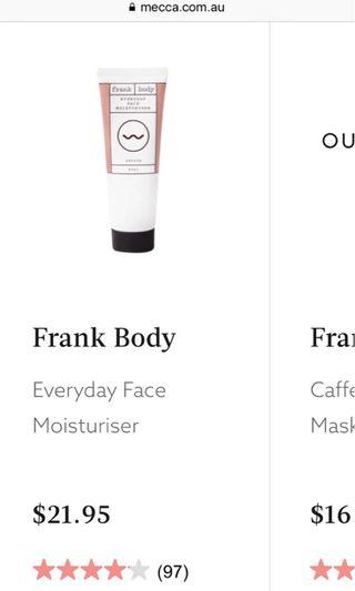 frank body moisturiser