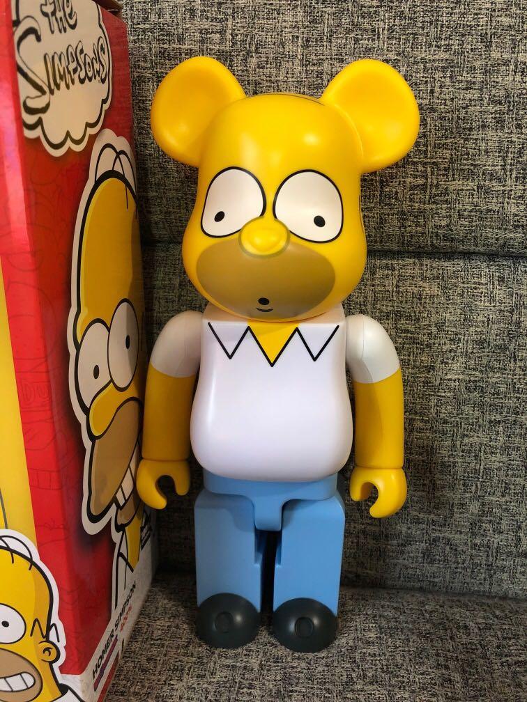 400% Be@rbrick Homer Simpson bearbrick The Simpsons, 興趣及遊戲 