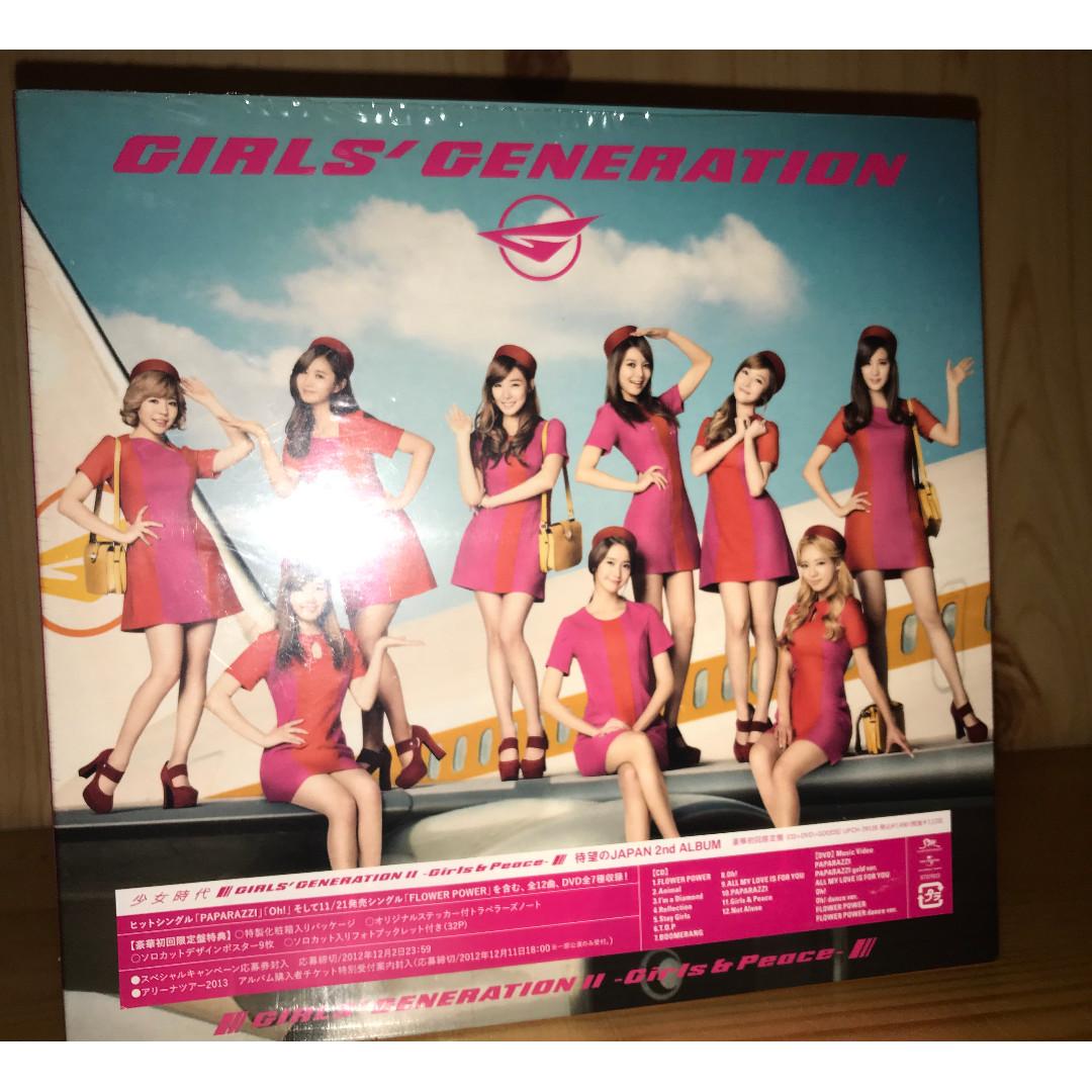 99%新絕版少女時代SNSD Girls' Generation Girls  Peace Japan 2nd Album  豪華初回限定盤CD+DVD, 興趣及遊戲, 收藏品及紀念品, 韓流- Carousell