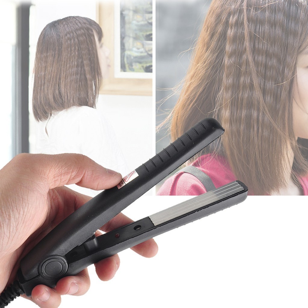 Straightener with crimper clearance