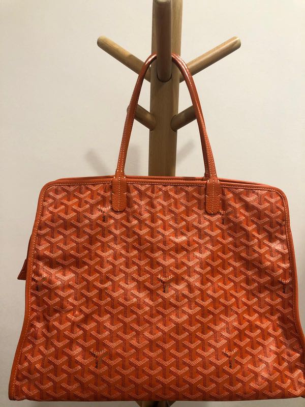 Goyard, Bags, Goyard Red Limited Edition Jumbo Tote Bag With Dog Reading  A Book Design