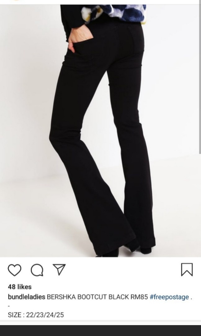 BERSHKA BOOTCUT, Women's Fashion, Bottoms on Carousell
