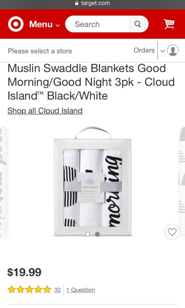 cloud island muslin