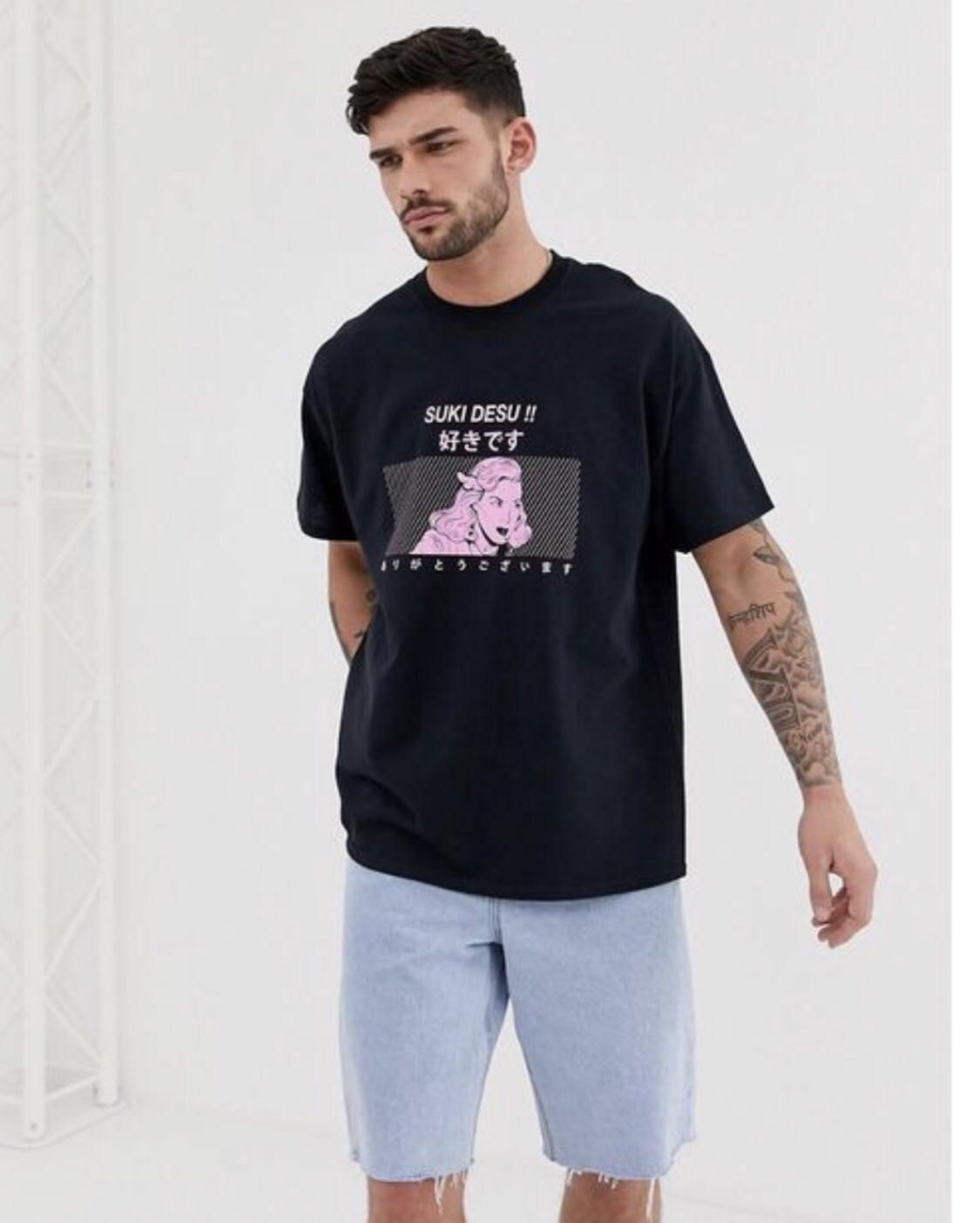 Graphic tees boohooman Clearance