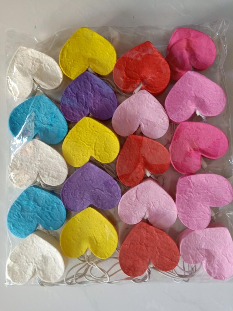 Brand New Colorful Heart Shaped Hanging Lights Decorations