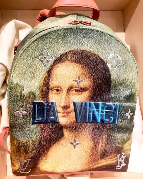 LOUIS VUITTON Mona Lisa Da Vinci Neverfull MM Tote shoulder Bag M43373  canvas LV