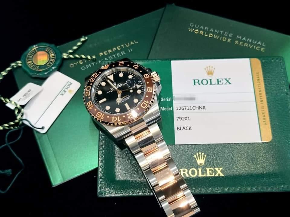 BRAND NEW ROLEX GMT-MASTER 2, 116711 CHNR, Everose Rolesor, Oystersteel and  18Ct Everose Gold, 40mm, Alphanumeric Series @ Year 2019 Mens Watch,  Luxury, Watches on Carousell