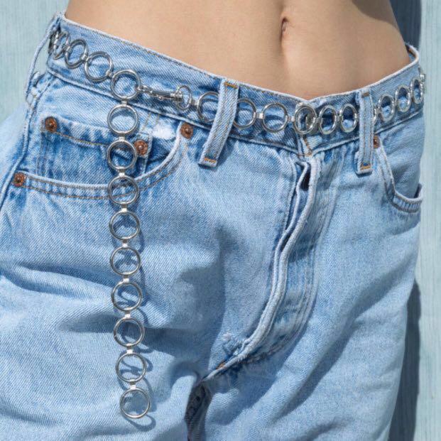 Circle chain top belt brandy melville