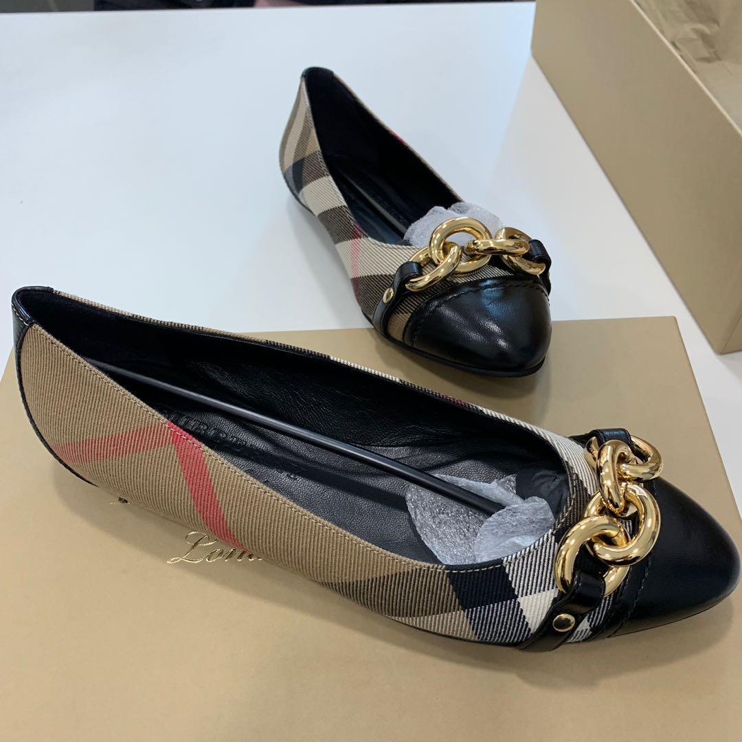 burberry shoes womens gold