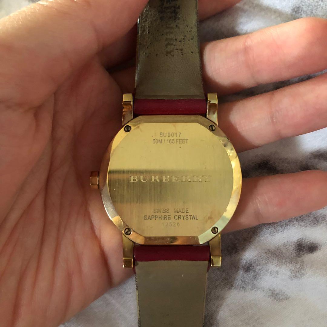 Burberry watch second hot sale hand