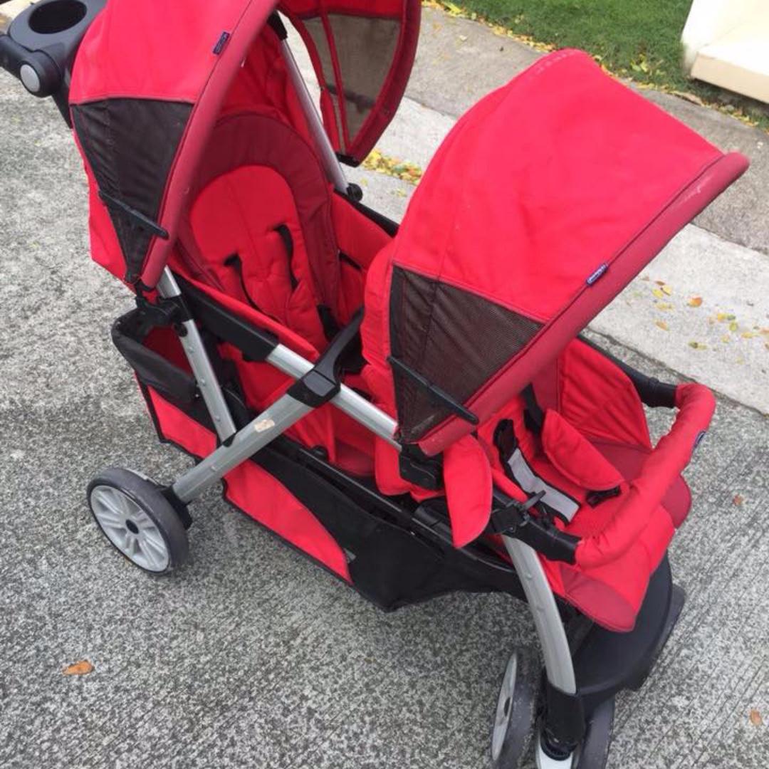 Chicco together double twin stroller, Babies & Kids, Strollers, Bags &  Carriers on Carousell