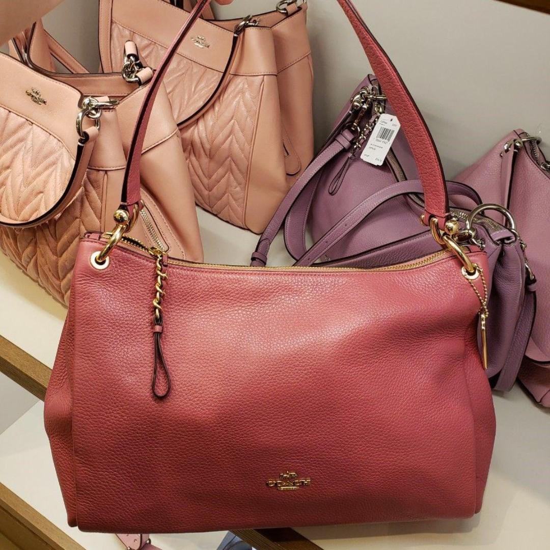 Coach pebble leather mia shoulder online bag
