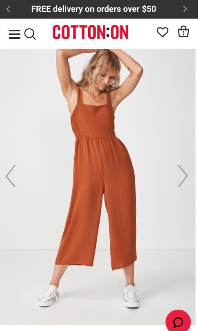 woven alexa strappy jumpsuit