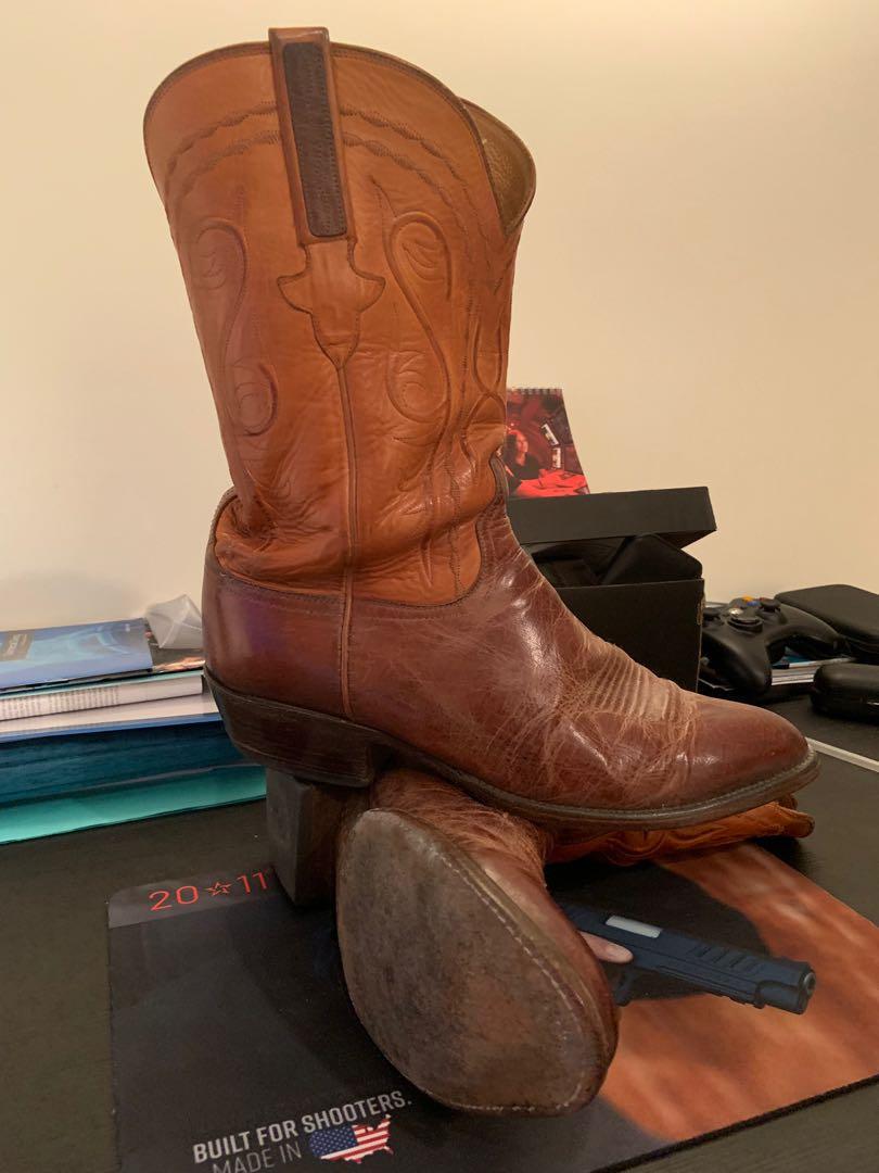 shell cordovan cowboy boots