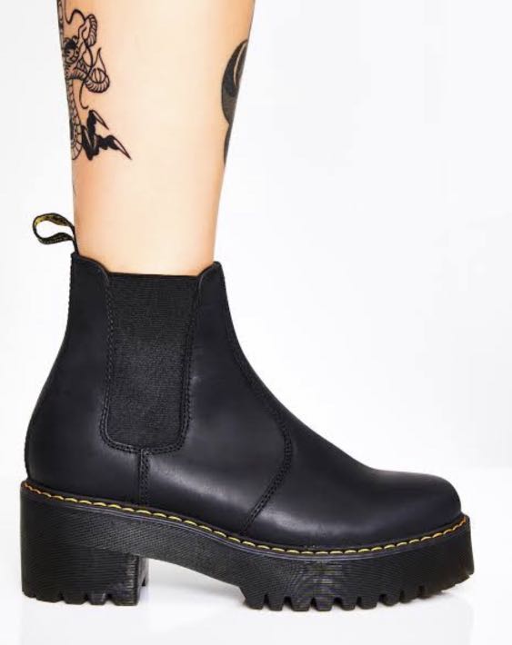 dr martens rometty chelsea boot black