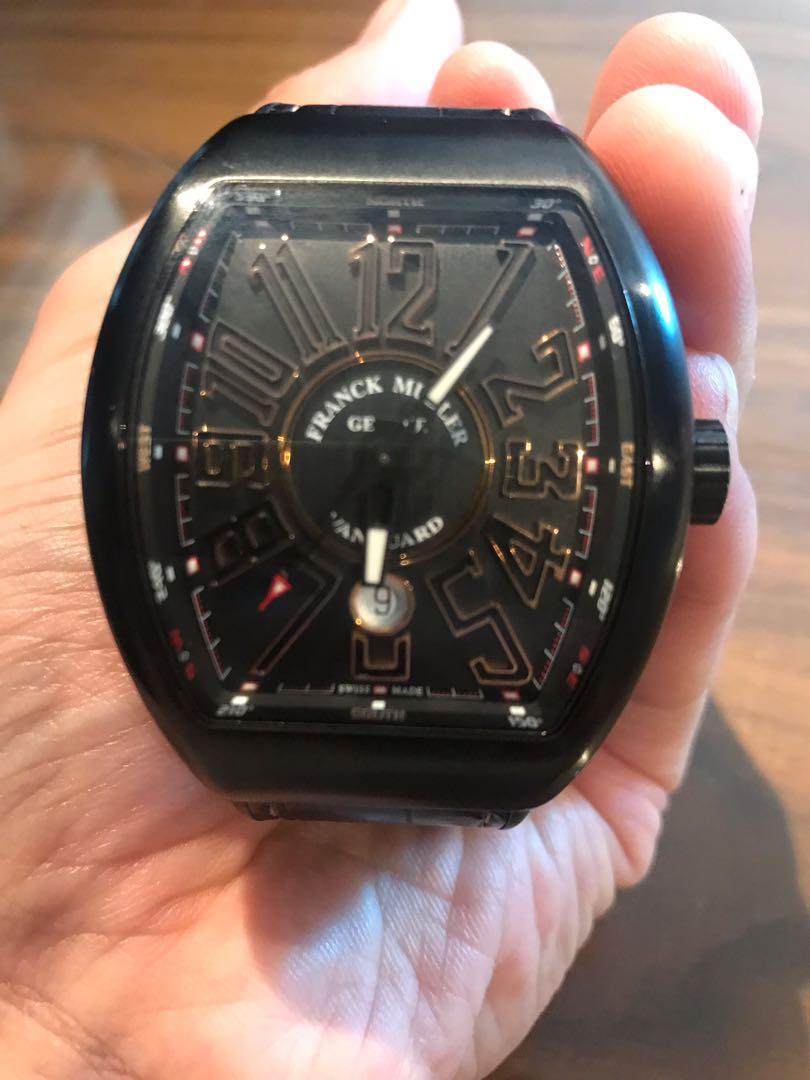 Franck muller vanguard black titanium outlet
