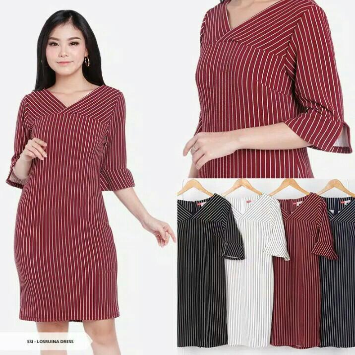 Losruina Dress By Sorabel Fesyen Wanita Pakaian Wanita Gaun Rok Di Carousell