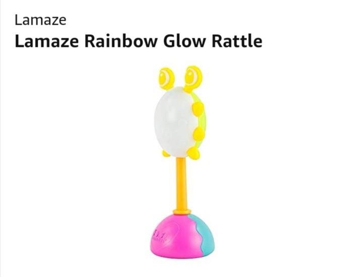 lamaze rainbow glow rattle