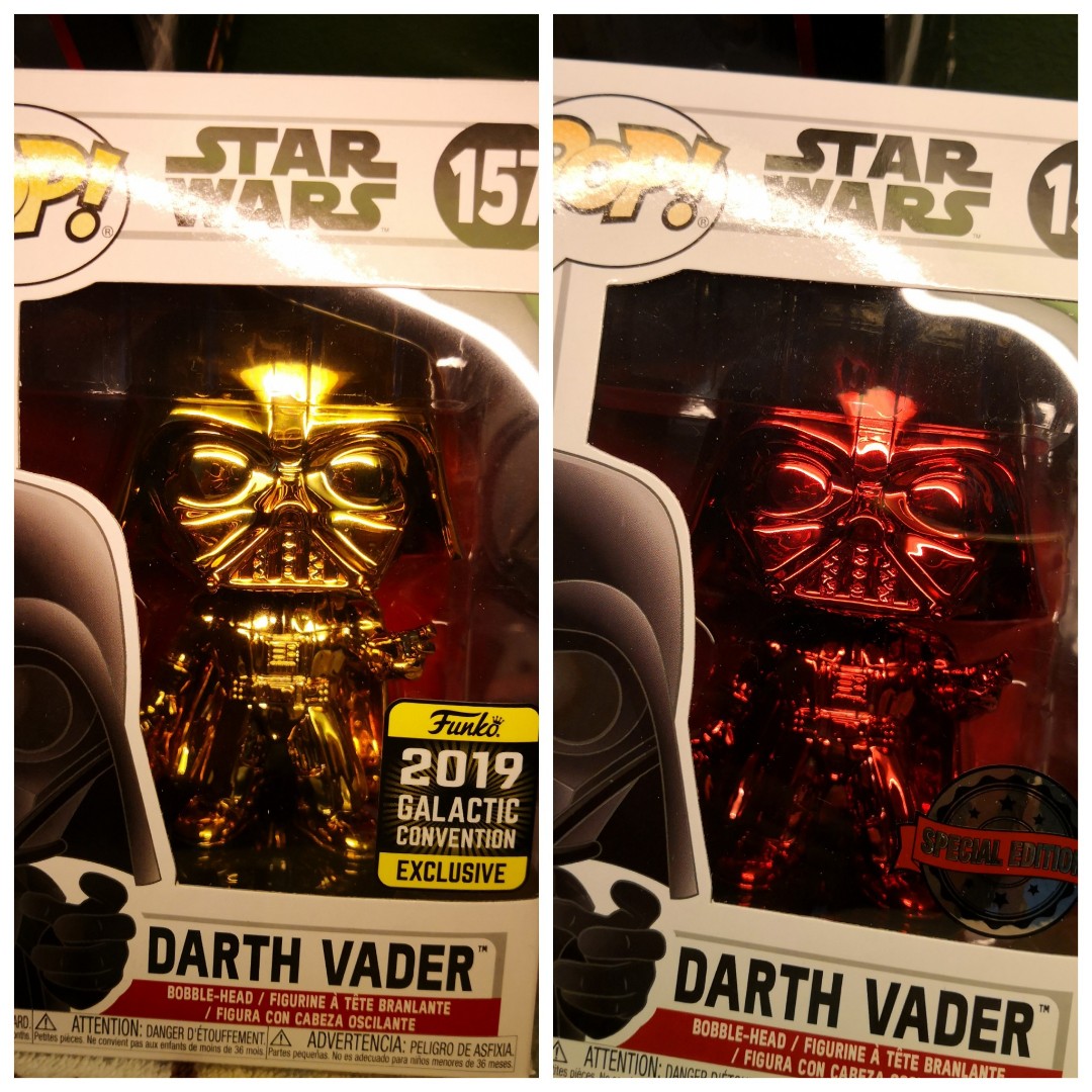 funko pop darth vader gold