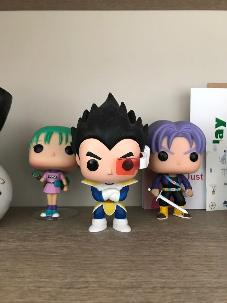 Funko Dragonball Vegeta Bulma And Trunks Toys Games Bricks Figurines On Carousell