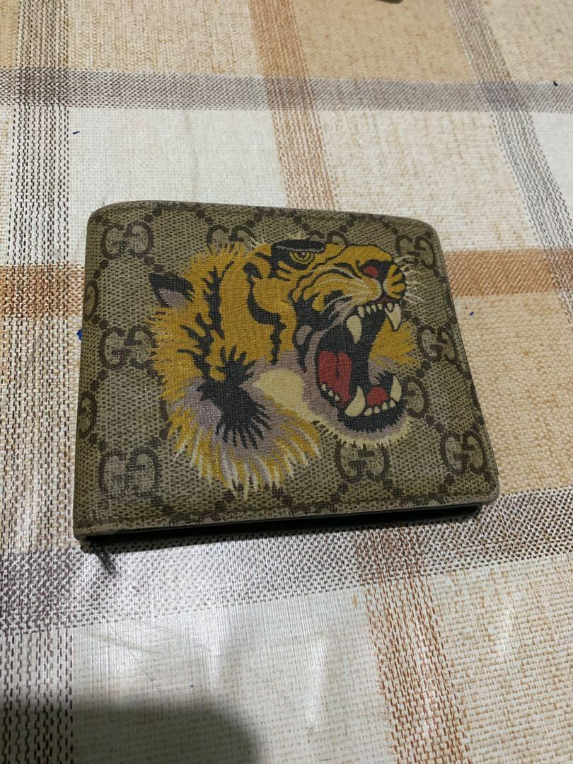 gucci tiger wallet, Men's Fashion, Watches & Accessories, Wallets ...