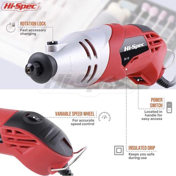 HiSpec 170W Corded 8,000 35,000rpm Multi Purpose Rotary Power Tool