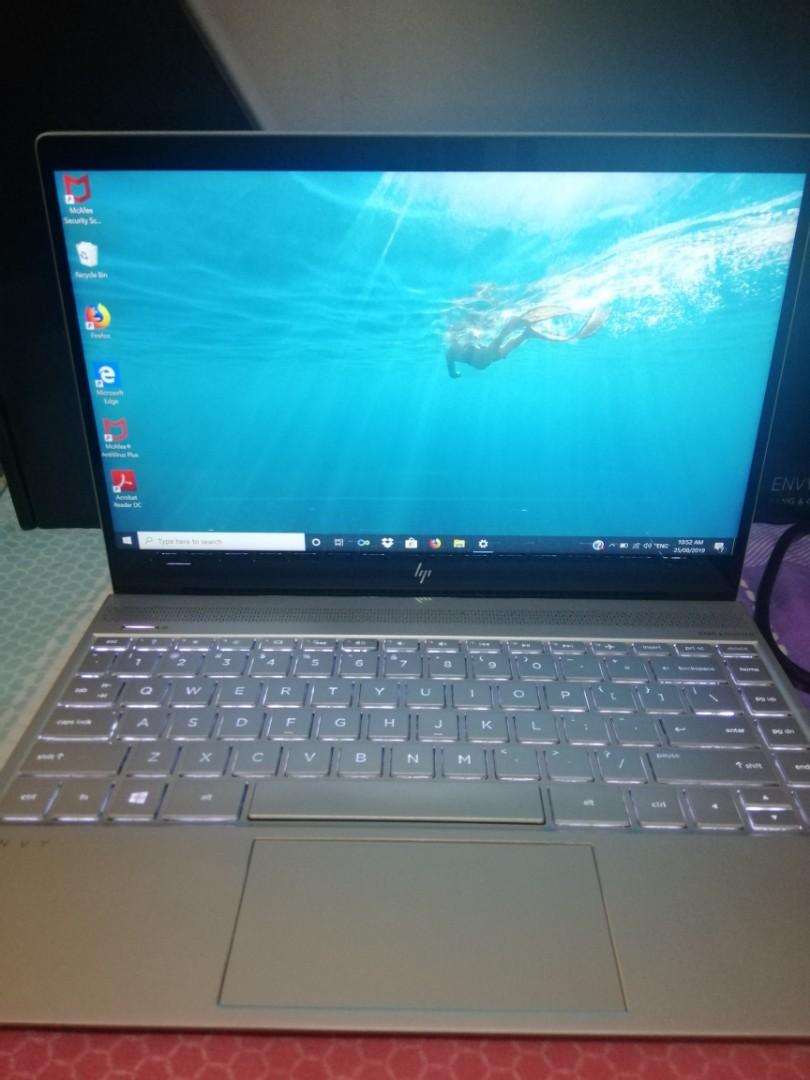 Hp Envy 13 Laptop Core I5 7th Gen 4gb Ram 128gb Ssd Electronics Computers Laptops On Carousell
