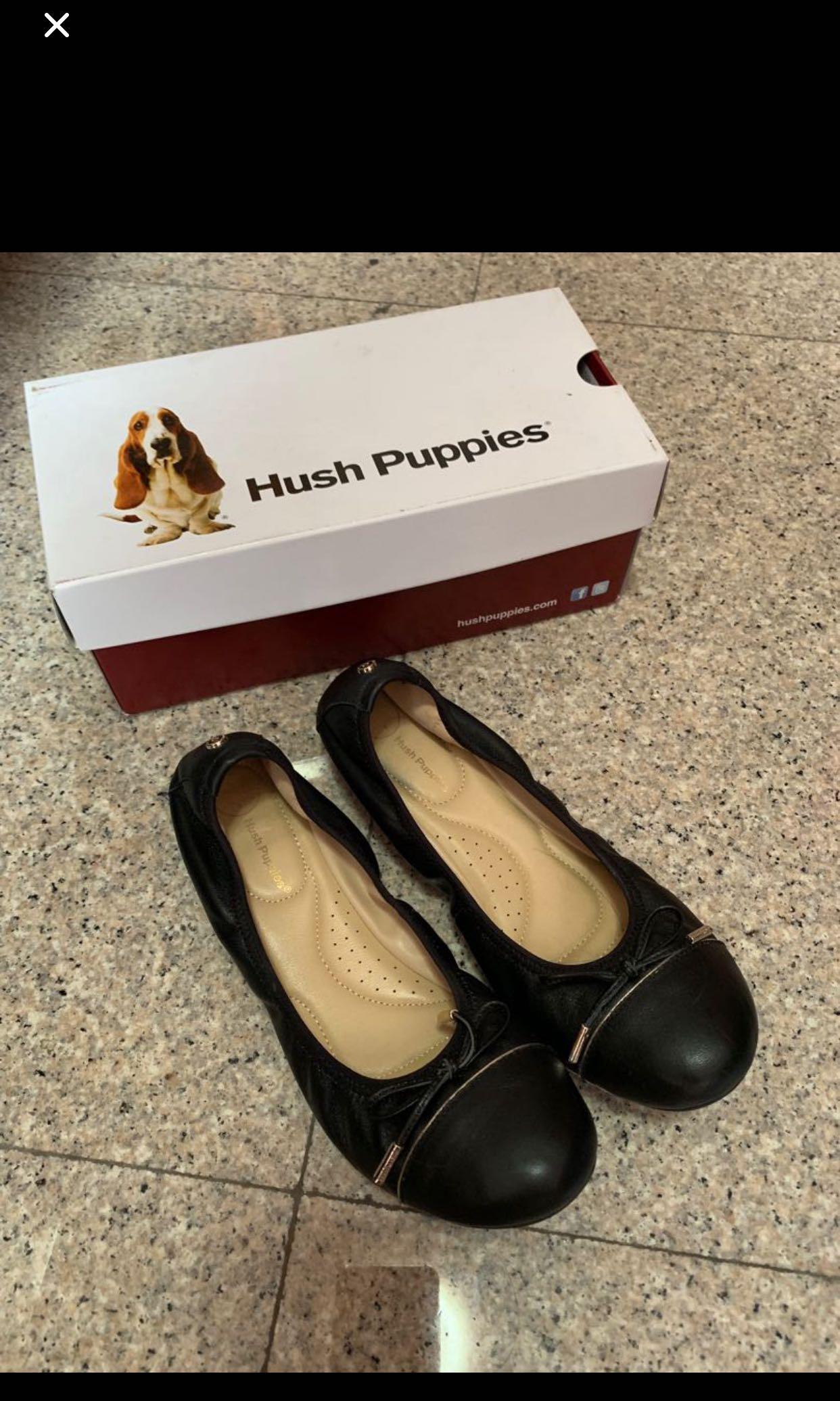 Hush Puppies Black working school Shoes