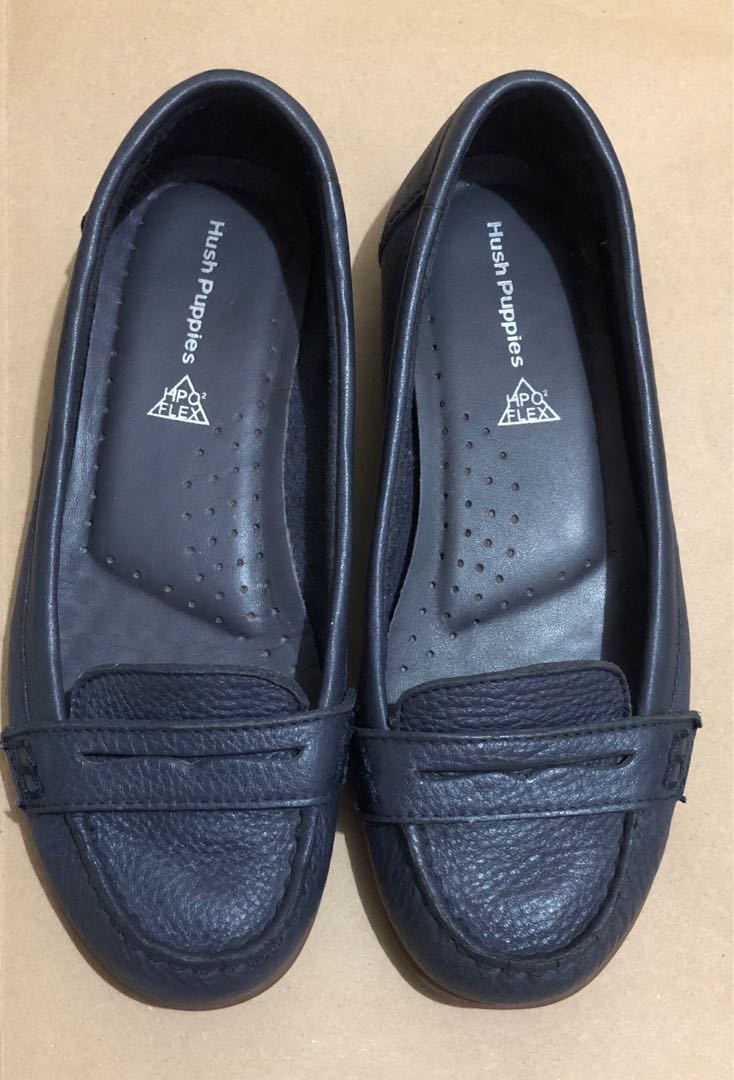 hush puppies blue shoes