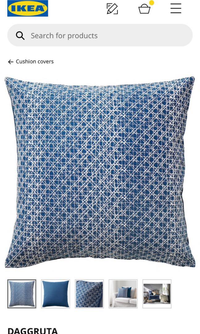 Ikea Cushion Covers X6 Furniture Home Decor Cushions Linen On Carousell