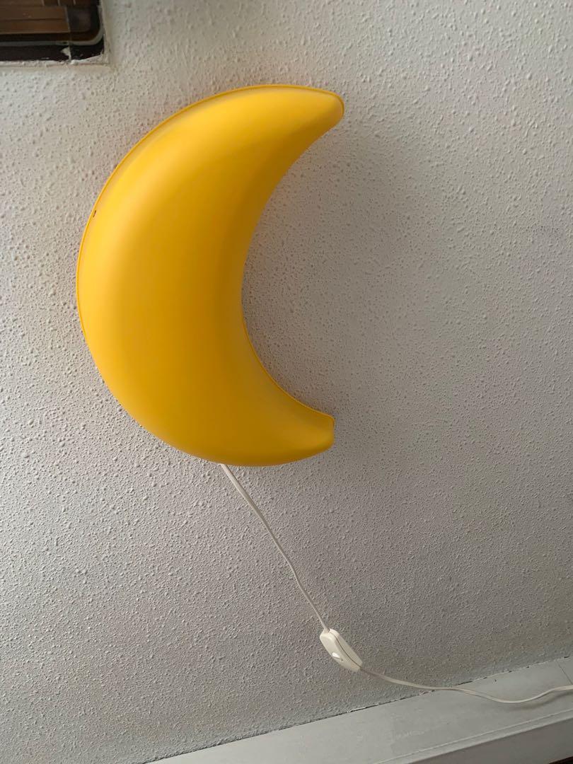 Ikea Moon Shape Designer Wall Lamp Furniture Home Decor Lighting Supplies On Carousell
