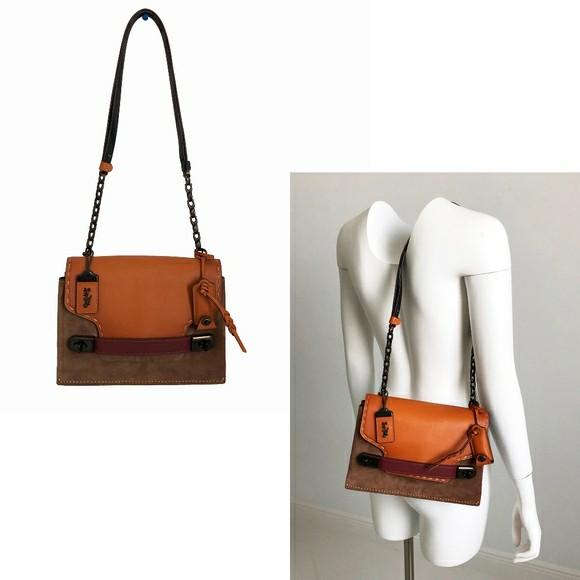 Jual Cepat. Coach Swagger Chain Crossbody Bag Colorblock EUC Barang Mewah Tas Dompet di Carousell