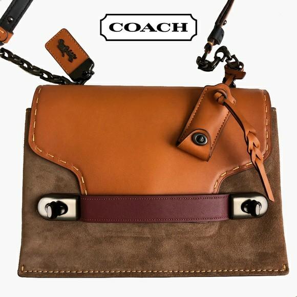 Coach swagger chain cheap crossbody in colorblock