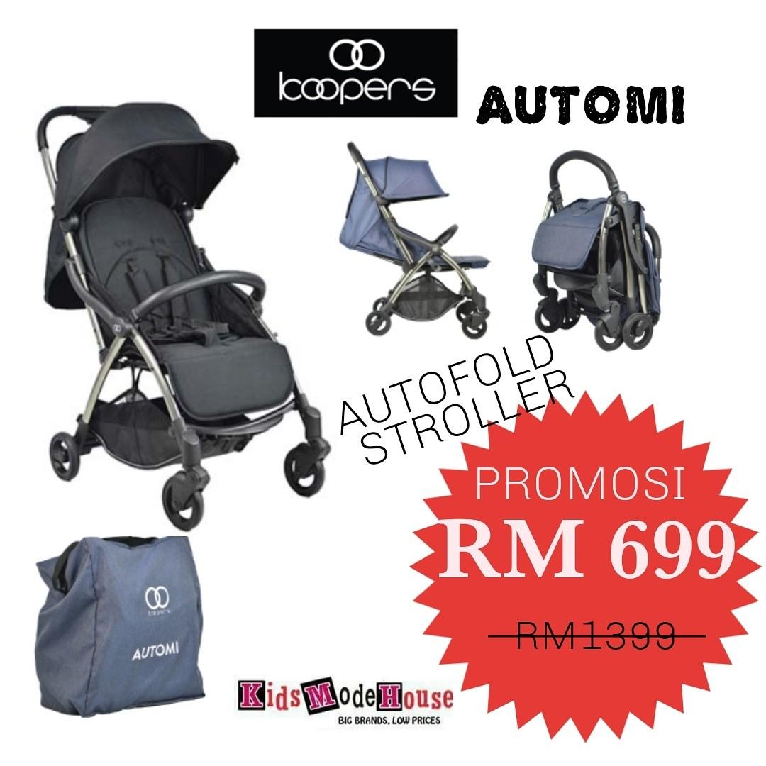 Koopers automi auto fold stroller top