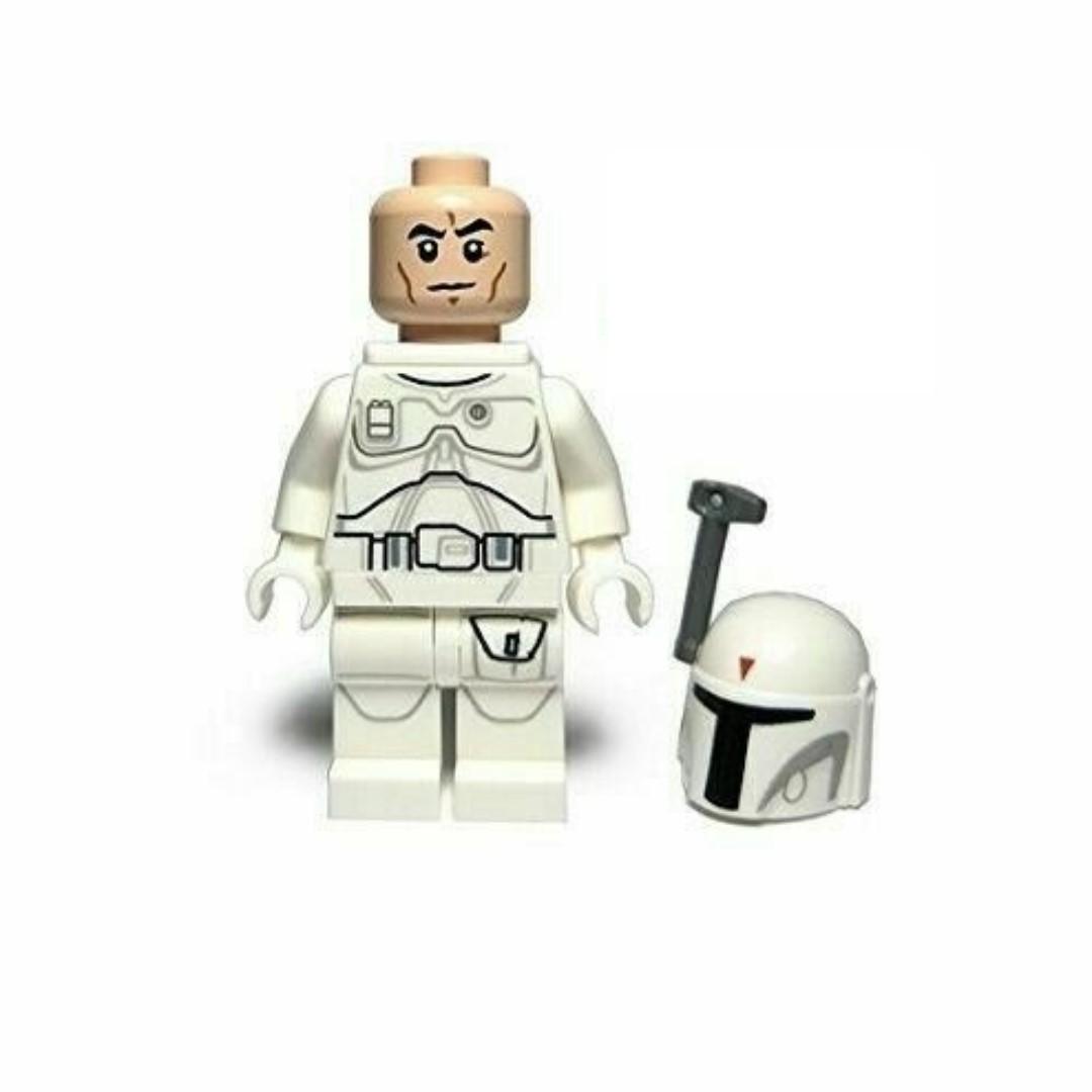 Lego Star Wars Boba Fett White Prototype Armour Minifigure new