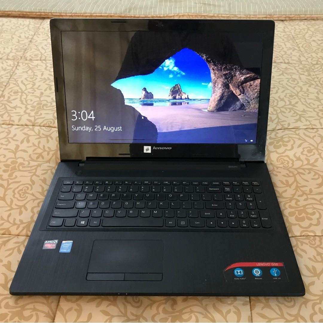 Laptop Core I7 5th Generation Lenovo G50 80 Early 2016 Gen 4gbram 1tbhdd 156inch Widescreen 8270