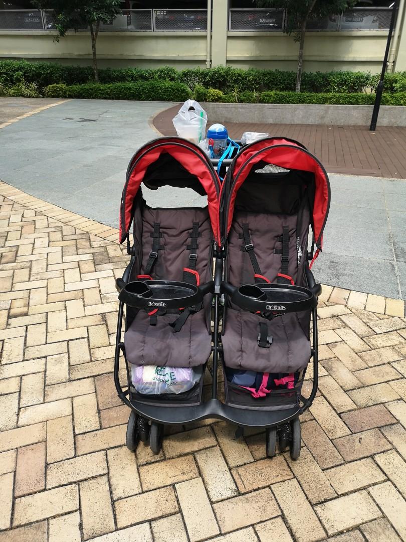 Lightweight Kolcraft cloud plus double stroller Babies Kids Going Out Strollers on Carousell