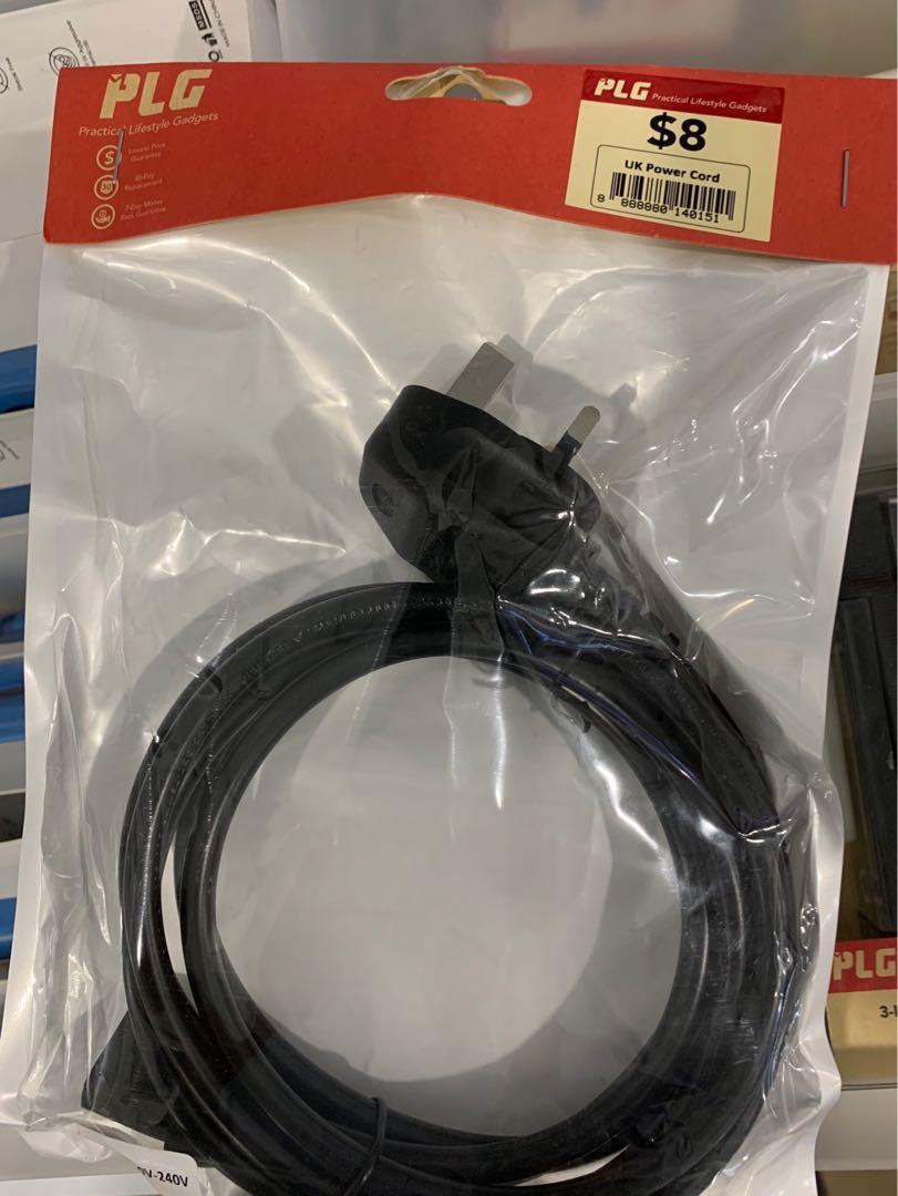 Longwell UK Plug Power Cord / Cable, Computers & Tech, Parts