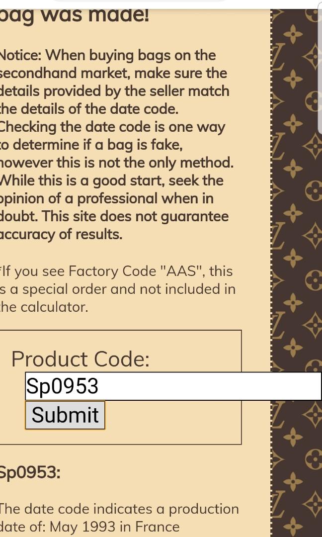 Lv Factory Codes