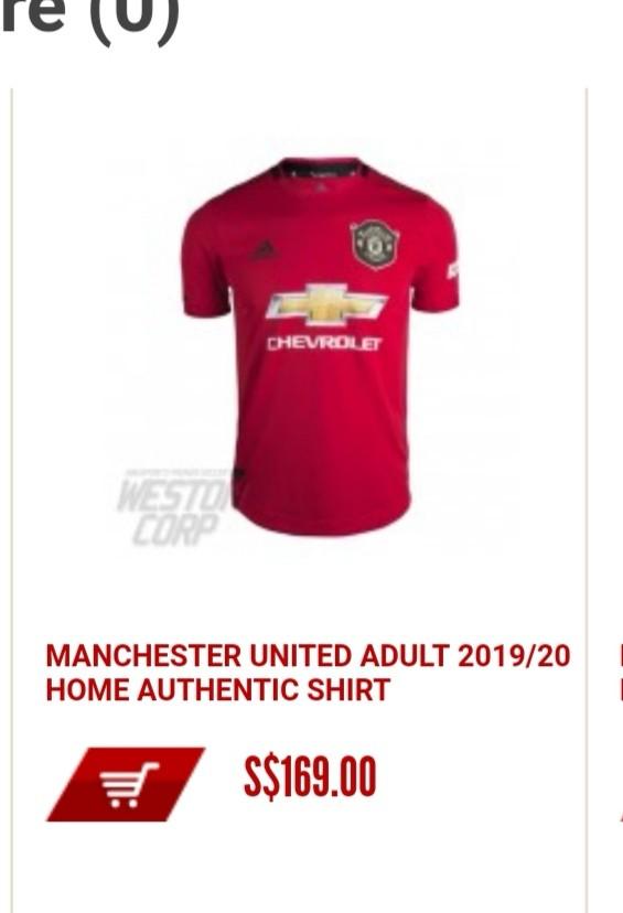 Manchester United 19 20 Authentic Men S Jersey Sports Sports Apparel On Carousell