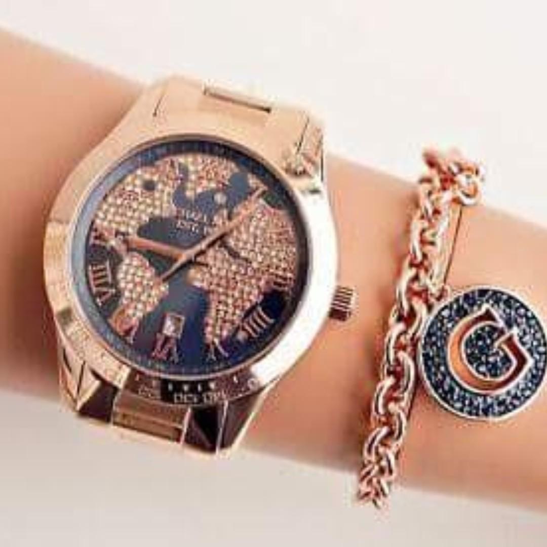 michael kors world watch rose gold