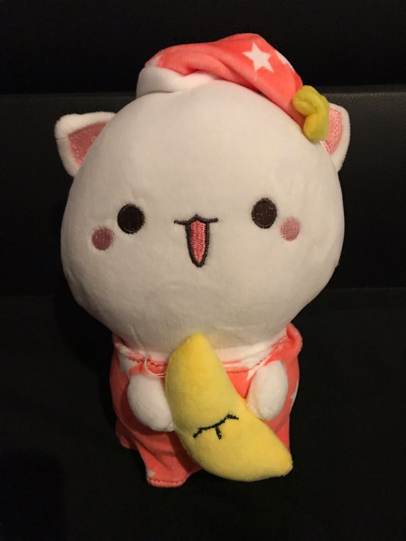 mochi peach cat plush