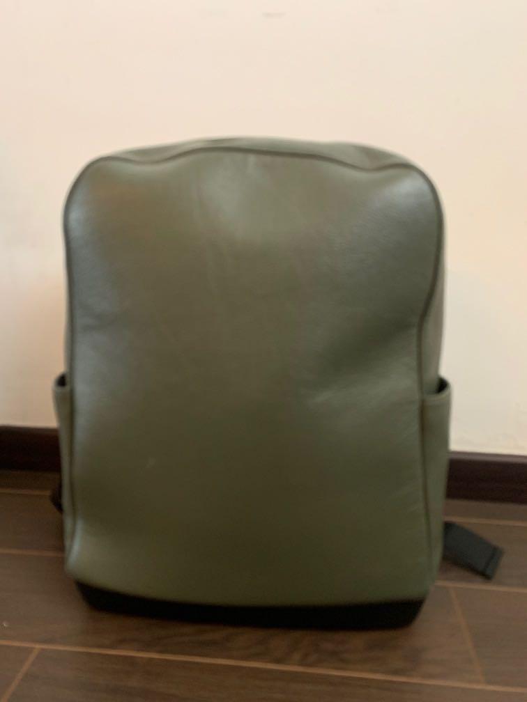 moleskine leather backpack