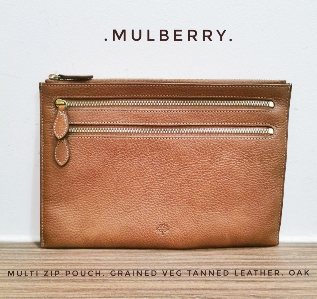 mulberry multi zip pouch