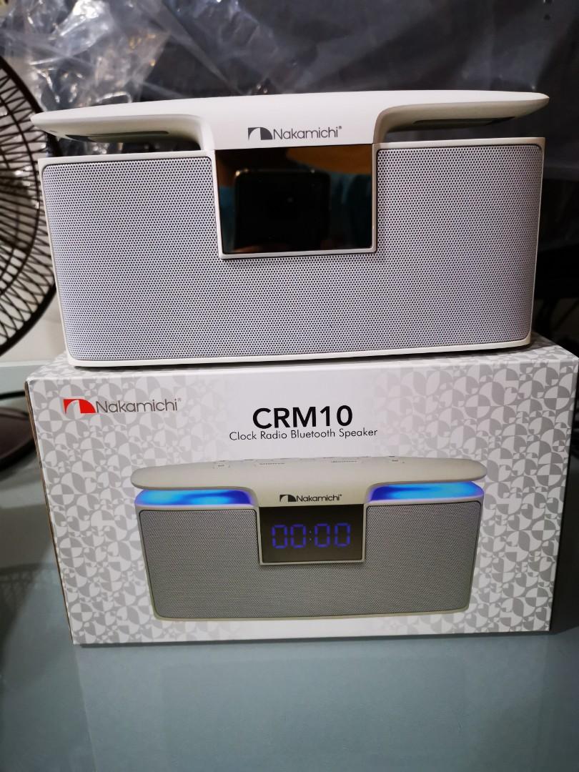 nakamichi clock radio bluetooth speaker